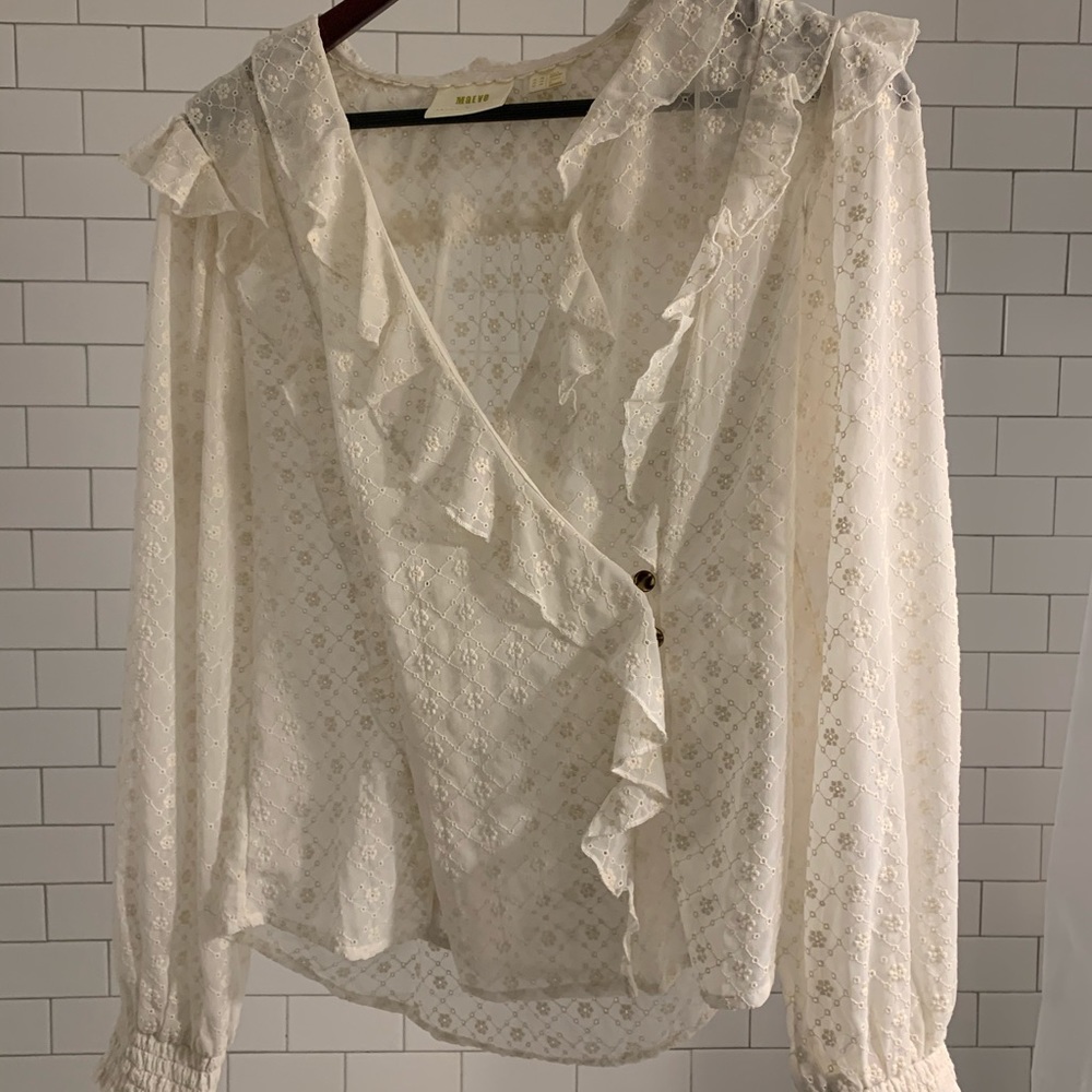 Anthropologie Eyelet top